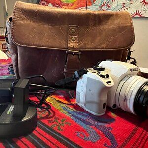 WHITE Pentax Camera - RARE